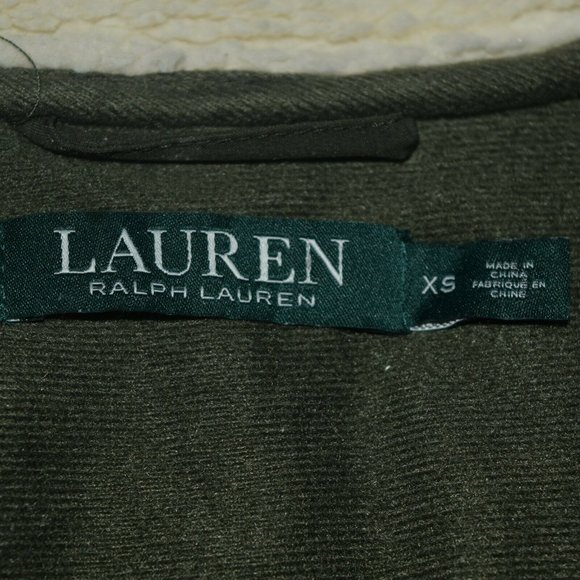 LAUREN RALPH LAUREN Women's sz XS Dark Green Coat Jacket - EXCELLENT CONDITION! - Picture 7 of 9